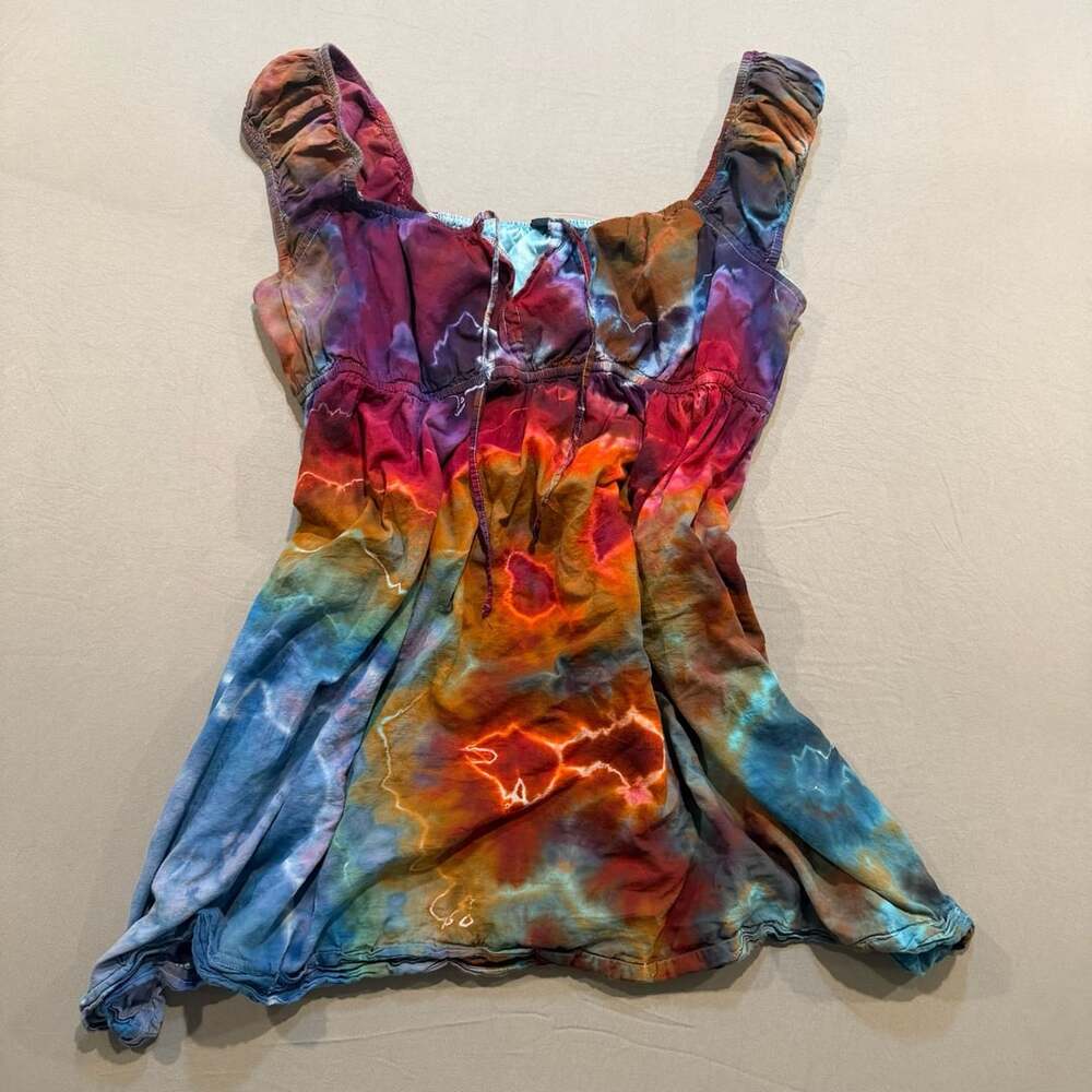 American Eagle Tie-Dye Sleeveless Mini Dress Romper XXL